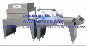 ماكينة تغليف شرنك حرارية مع قطاعة تيوب الشيرنك طراز m2pack 108